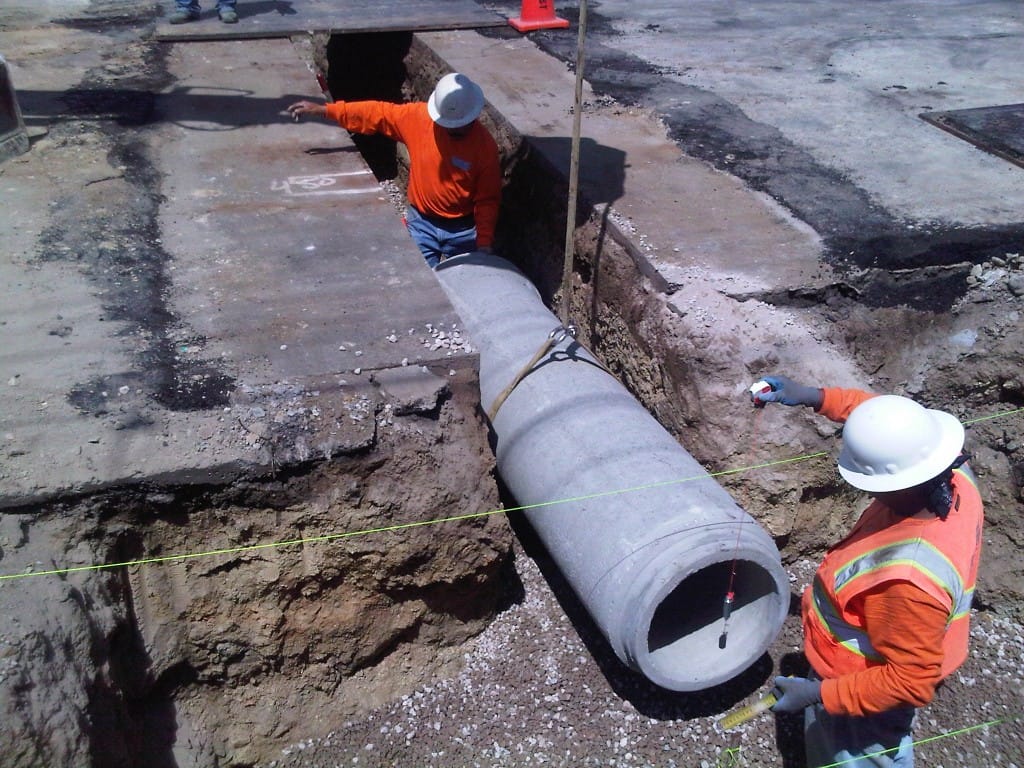 storm drain Installation