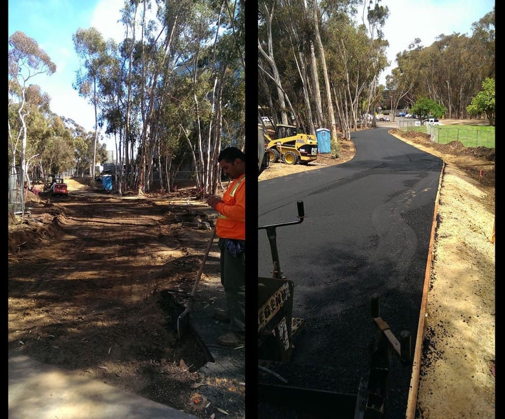 Asphalt Paving Jobs - before and after